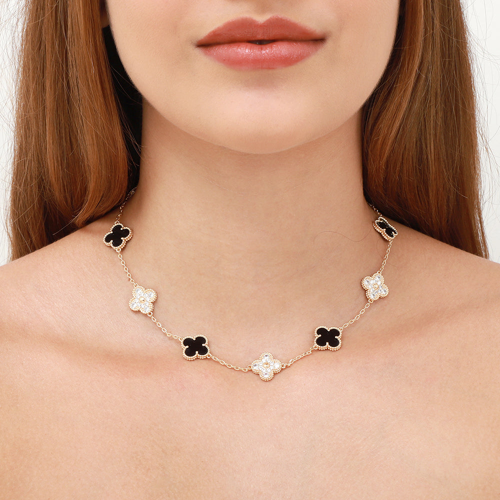 Le Collier Trèfle bicolore