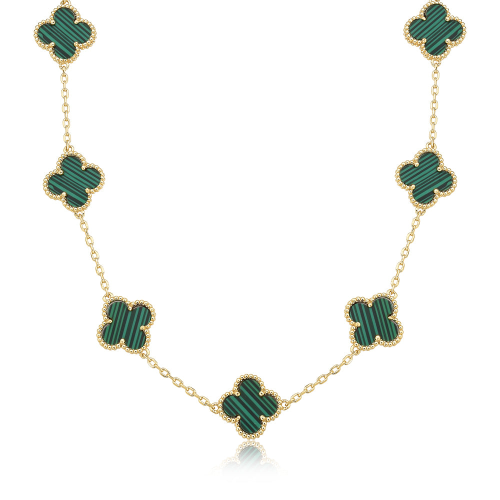 Le Collier Trèfle vert homme