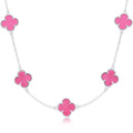 Le Collier Trèfle rose