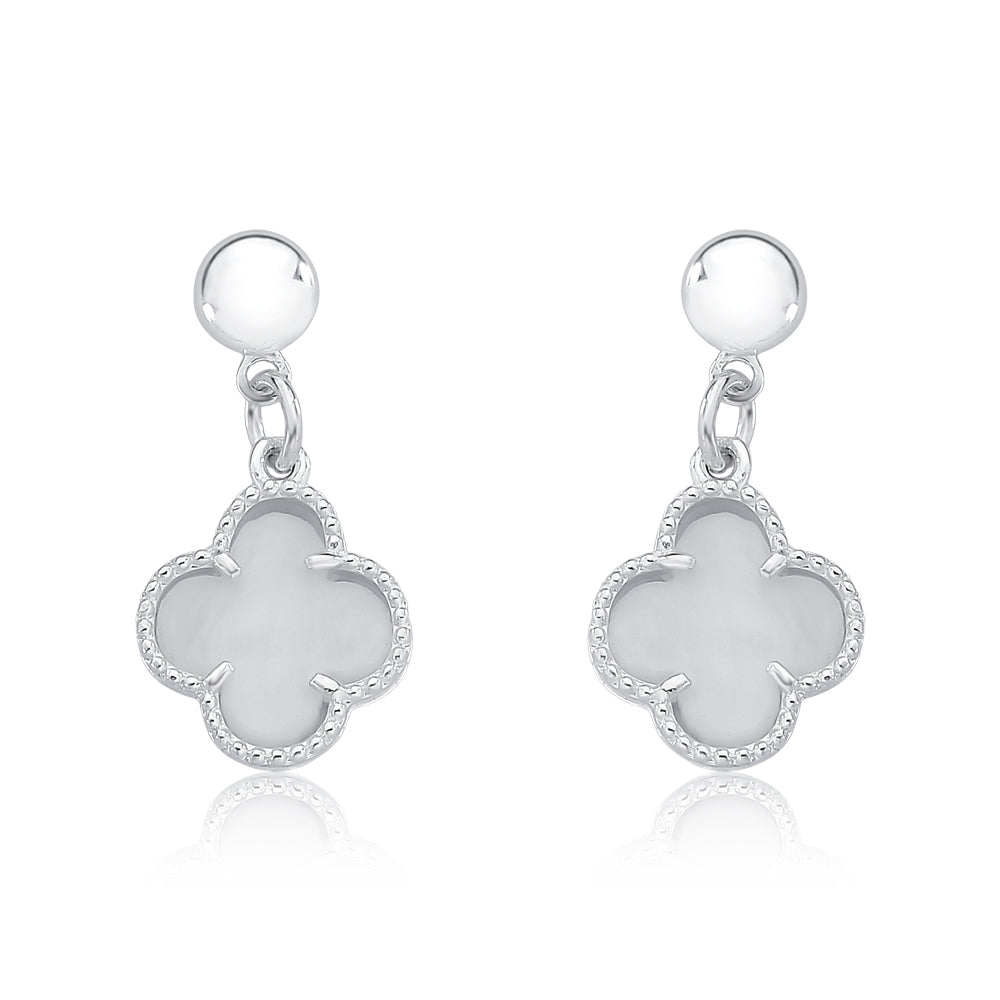 The Pearly Clover Earrings