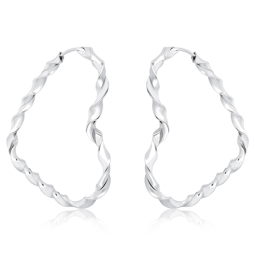 Twisted Heart Earrings