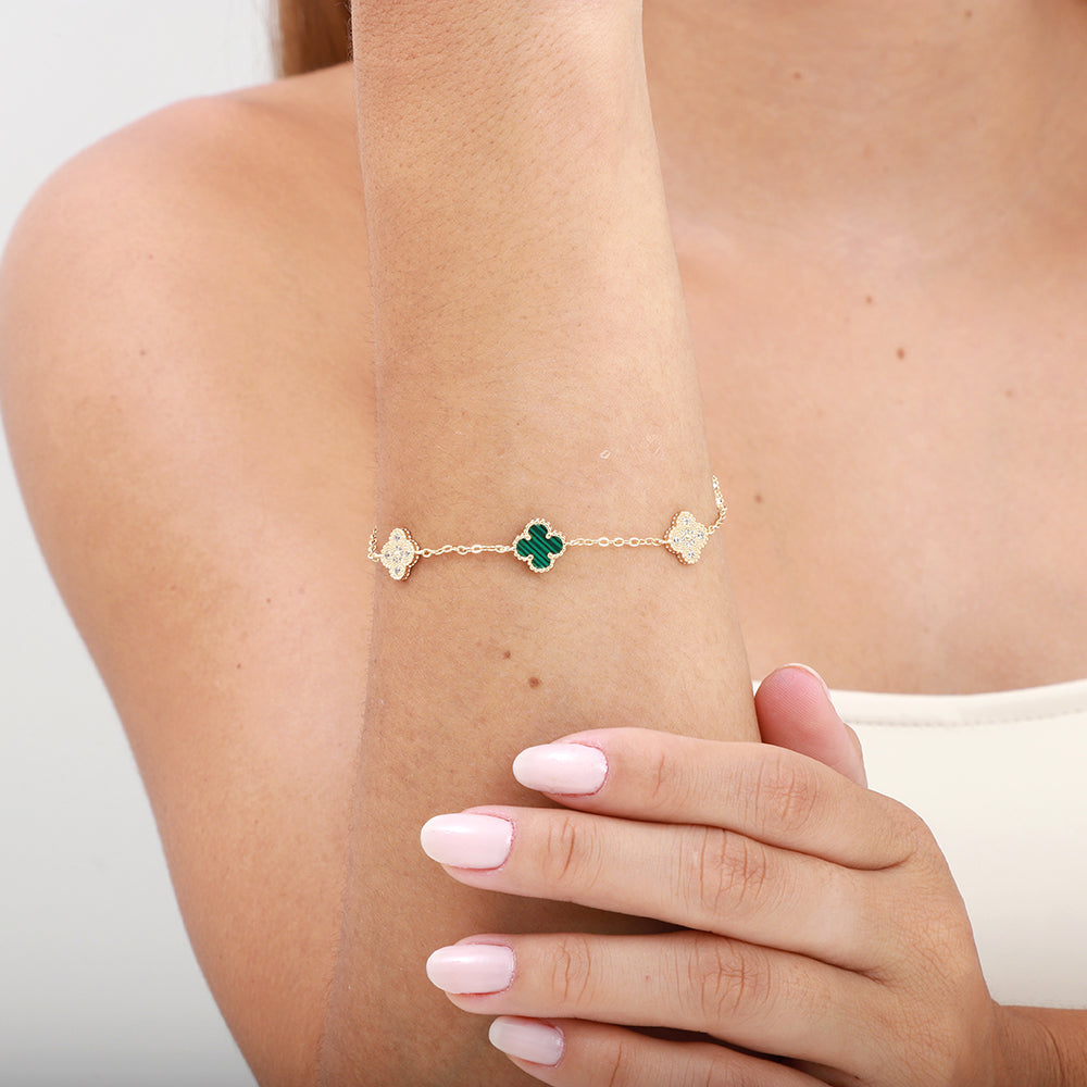 Das Mini-Kleeblatt-Armband