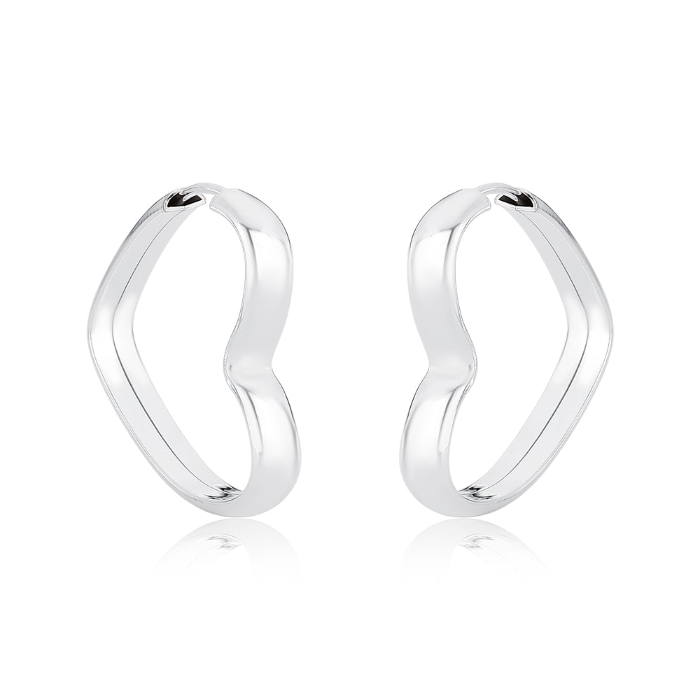 The Solid Heart Earrings