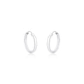 MM Silver Creole Earrings