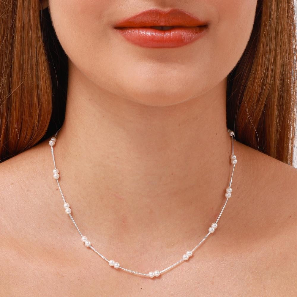 Le Collier chaîne perlée